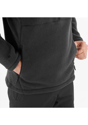 Salomon C22838 Chroma Fleece Pullov Hz Erkek Polar - Siyah Siyah