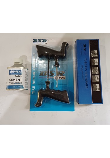 Dubleks Lastik Tamir Kiti, Fitil Atma, Kanal Açıcı Ve 25 Adet Uzun Fitil