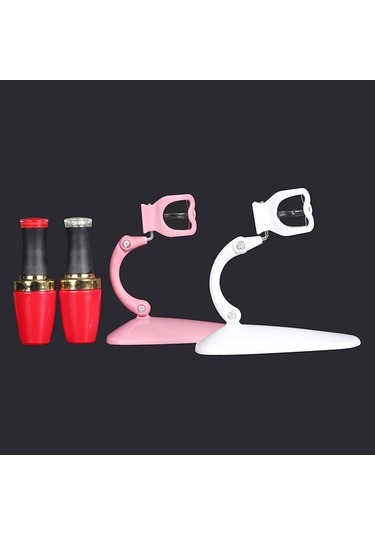 Dolıty Oje Standı Ekran Organizatör Eğik Manikür Şişesi Pembe