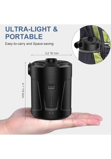 Joyjadehub Jmsstore Elektrikli Hava Pompası 5000mah Dahili Pil 3
