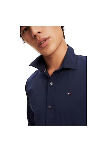 Tommy Hilfiger Tjm Streç Slim Fit Gömlek Lacivert