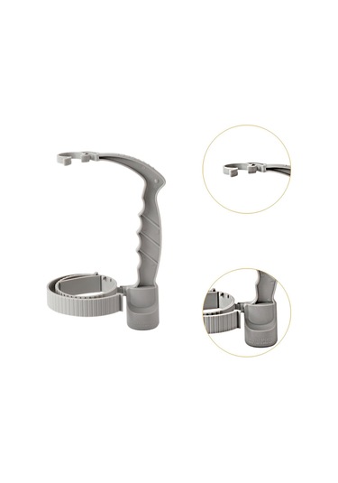 Suntek Soda Şişesi Tutma Hediyeleri Kola 2in1 Ayarlanabilir Gri Gri