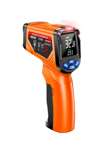 Youmex Aneng Th05 Endüstriyel Enstrüman: Kızılötesi Lazer Sensörlü, -20 C 650 C Hızlı Ölçüm, Kesintisiz Ekran, Turuncu Pil Dahil Değil