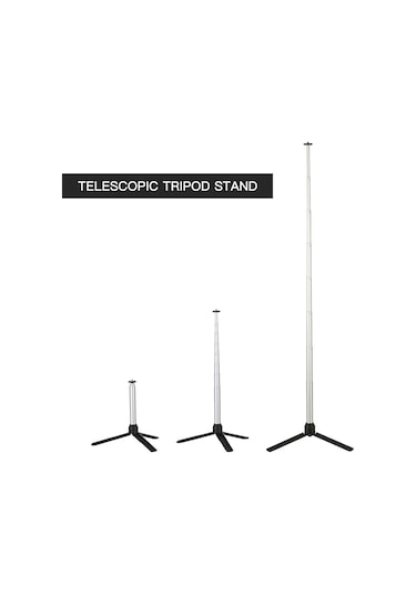 Neevoyu Alüminyum Çubuklu Teleskopik Tripod Ayak - 96.5cm Uzunluk, 1/4" Vida, Siyah 148g Diğer