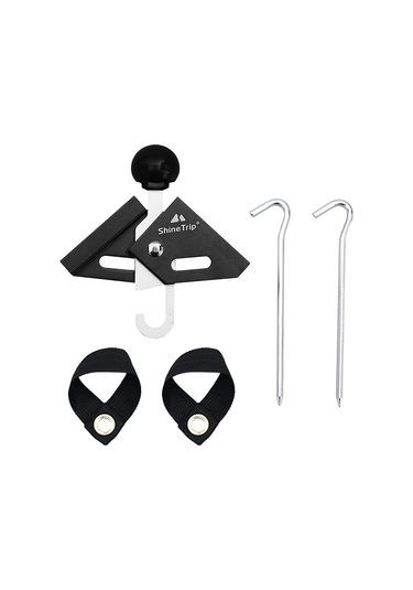 Neevoyu Dayanıklı Alüminyum Kamp Çadırı Uç Kapakları - Delinmeye Karşı Koruma Siyah