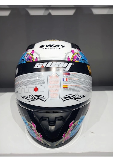 Kask Çocuk Sway 815k Gloss Gırl Full Face Çok Renkli