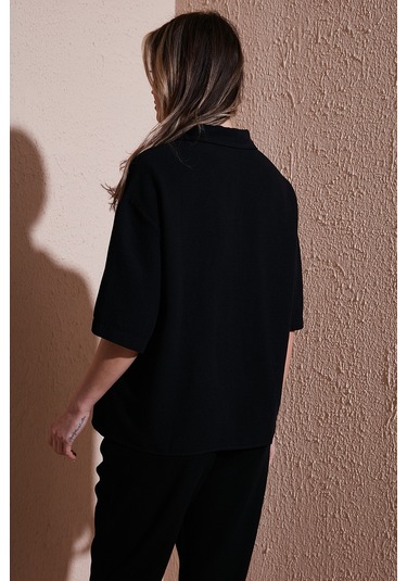 Fashion Friends Bayan Gömlek 25y0605k1 Siyah Siyah