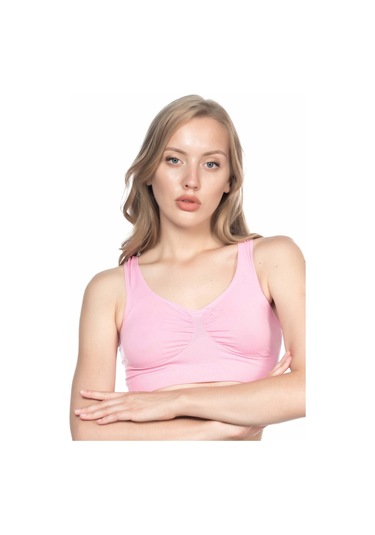 Pembe Mı Emay 4001 Soft Sporcu Büstiyer Pembe
