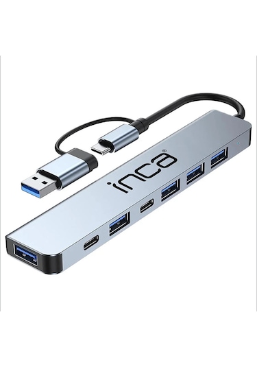 Inca Iutp-7t Usb/type-c Hub X7 Alüminyum Çoklayıcı