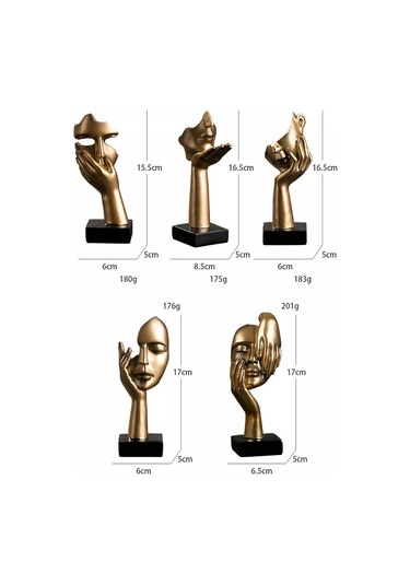 Mylatso Ev Ve Dekor İç Mekan İçin Dekoratif Siyah Figürler 187000848