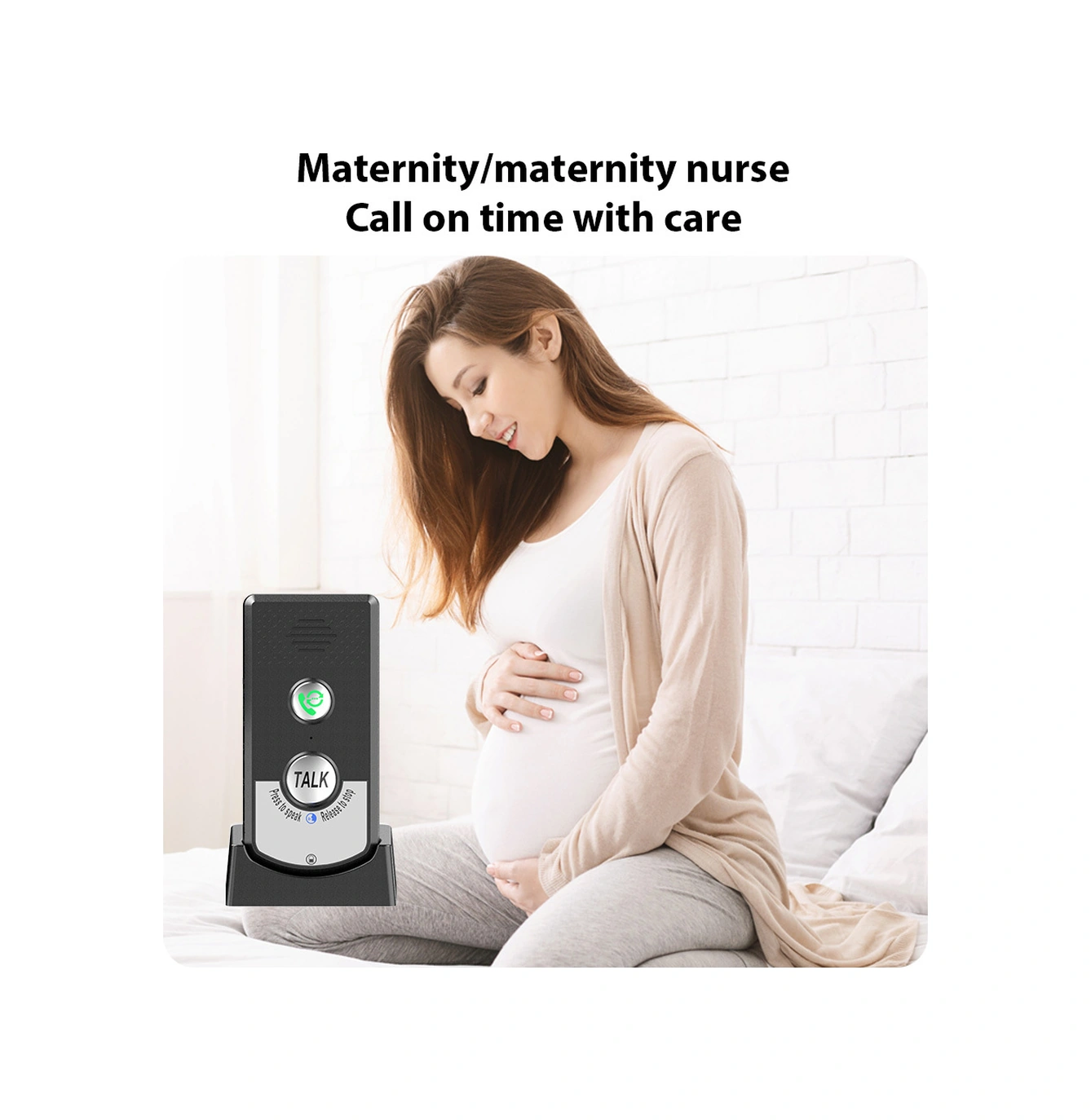 Moveevo Ev İçi İki Yönlü Konuşur Arama Cihazı 2 Adet - 1000m Uzaklıkta Kablosuz Konuşma, 38 Zil Sesi, 3 Seviye Ses Ayarı - Siyah H8-2t