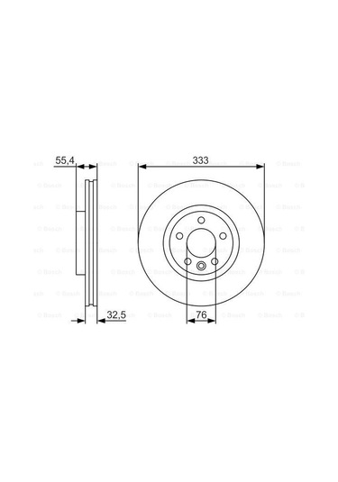 Vw Caravelle T5 2.5Tdı 2003-2009 Bosch Ön Disk 2 Adet N11.4801