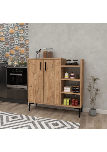 Arnetti Mutfak Banyo Dolabı Leskar Çok Amaçlı Dolap, Atlantik Çam