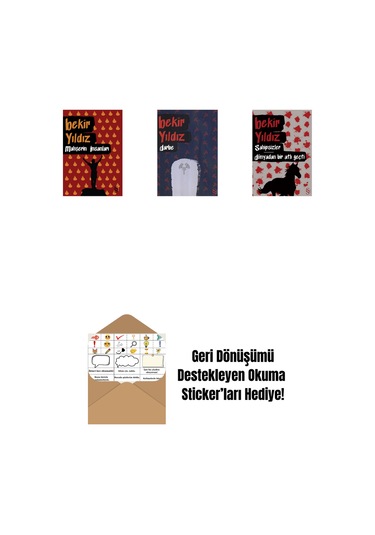 Mahşerin İnsanları + Darbe + Sahipsizler - Dünyadan Bir Atlı Geçti + Okuma Sticker'ları