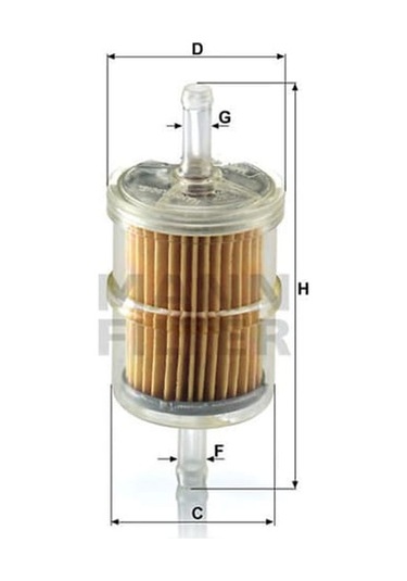 MANN WK422 Benzin Filtresi Renault 9 / Ax Bx / Favorıt Felıcıa