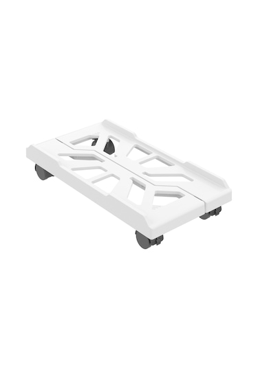 Monyee Ev Ve Ofis Kullanımı İçin Tasarlanmış, Tekerlekli Ve Ayarlanabilir Bilgisayar Standı - Beyaz