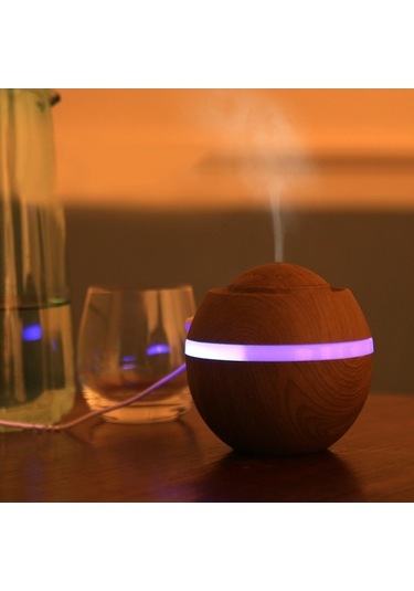 Dancemonkey Renk Değiş. Led Usb Nemlendirici & Aromaterapi Difüzörü - Ofis/ev İçin