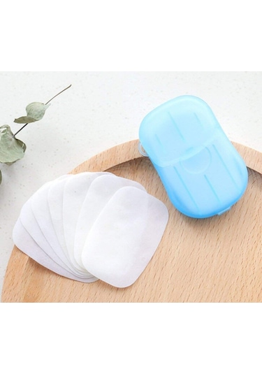 Büro Ev Ofis Seyahati İçin 20 Yaprak Kağıt Sabun Seti