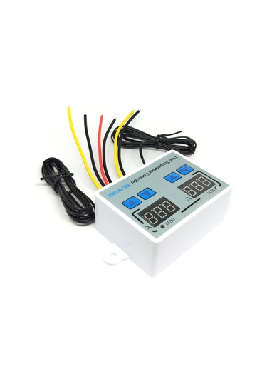 Konesam Akıllı Çift Kontrollü Dijital Termostat - Çift Ekranlı, Ayarlanabilir Sıcaklık Kontrol Cihazı 110-220v