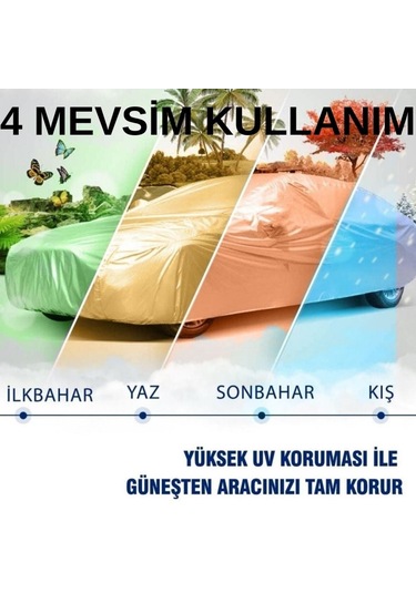 Guard Branda Mercedes A-serisi W168 Uzun Kasa 1997 1998 1999 2000 Uyumlu Pvc %100 Su Geçirmez 4 Mevsim Kullanım
