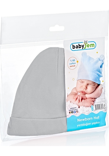 Babyjem Yenidoğan Bebe Şapka Pudra 3972