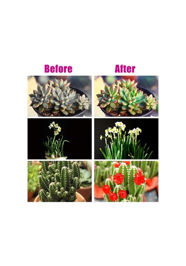 Geeroyoo Usb Bağlantılı 30w Üç Kafalı Bitki Büyütme Lambası - Saksı, Bahçe Ve Sera İçin İdeal Diğer