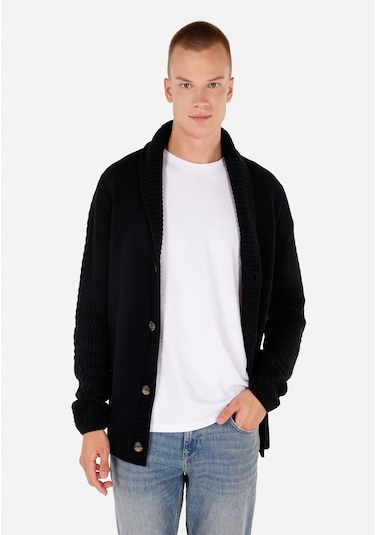 Colins Siyah Erkek Hırka Siyah