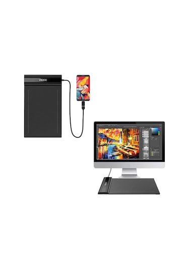 Veikk S640 6 x 4" 8192 Levels 5080 LPI Grafik Tablet + Kalem