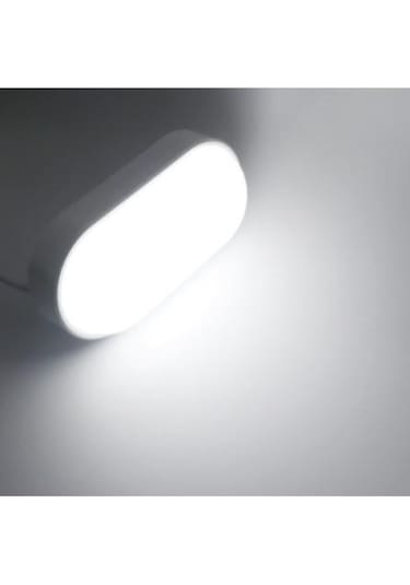 Banyo Tavan Lambası Aydos 20w Oval Beyaz Balkon Tavan Lambası 6400k Beyaz Led Işık Teras Duvar Lambası Beyaz