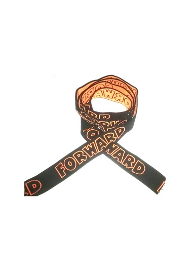 Lastik siyah turuncu Forward desenli 3Cm- 3mt  Şort,Paça,kol Ve D