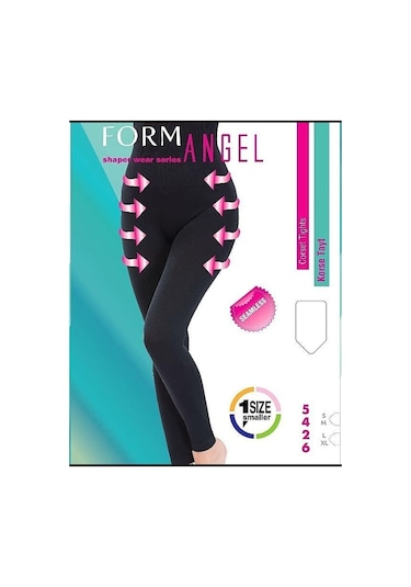 Formangell Form Angel Yüksek Bel Korseli Taytsiyah L-Xl Siyah