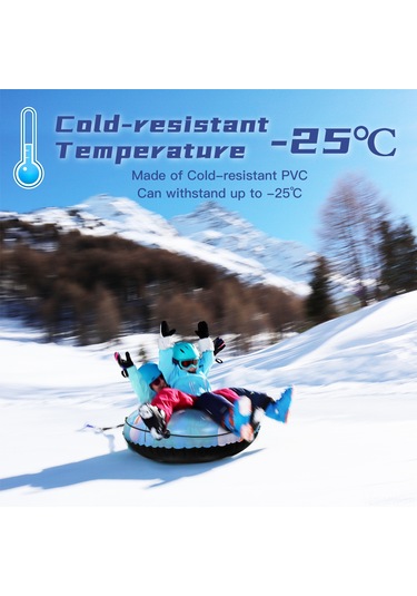 Moveevo "büyük Boy Pvc Kayak Tüpü - Çocuklar Ve Yetişkinler İçin Renkli Kış Eğlencesi" Diğer