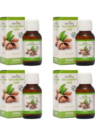 Natural Extrem Tatlı Badem Yağı 4 x 50 ML