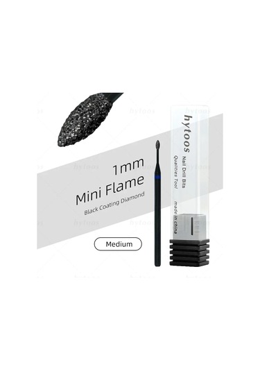 Hytoos Pro Siyah Elmas Tırnak Matkap Uçları Rus Tırnak Eti Ucu Tırnak Matkap Ölü Cilt Tırnak Eti Temizleyici Çivi Ön Tedavi Araçları Bej