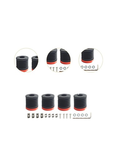 Trendooze Homyl 4 Adet Anti Titreşim Ayak Pedleri, Renkli Baskılı Parçalar