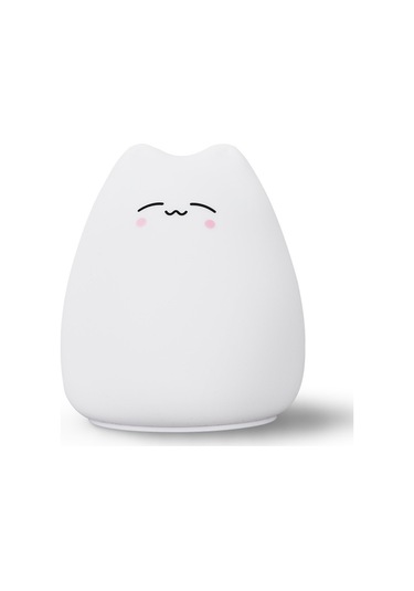 Konesam Kedi Desenli Silikon Gece Lambası - Led Renk Değiştirme Ve Sabit Renk Özelliği, 3aaa Pil İle Çalışır, Oda Dekoru Ve Hediye Diğer