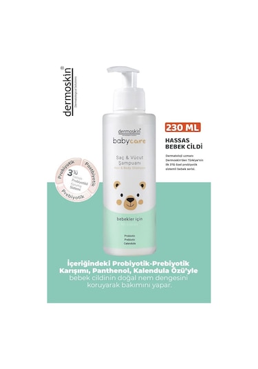 Dermoskin Babycare Saç & Vücut Şampuanı 230 ML
