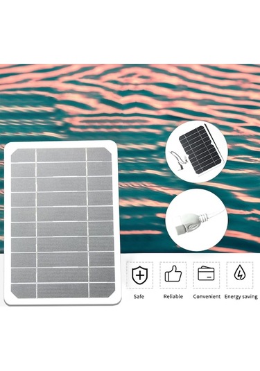Pazly 5w 5v Küçük Usb Dıy Monokristalin Güneş Paneli Su Geçirmez Taşınabilir Power Bank Telefon Şarj