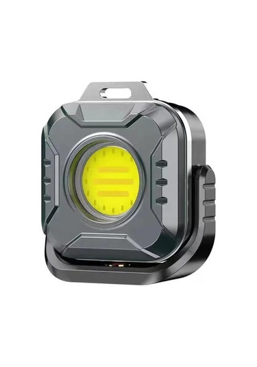 Cob Cep Lambası Anahtarlık El Feneri Usb Şarj Edilebilir 6 Mod Süper Parlak Mini Taşınabilir Mıknatıslı Çalışma Işığı Açık Hava Kampı Kırmızı Beyaz Işık-6 Mod