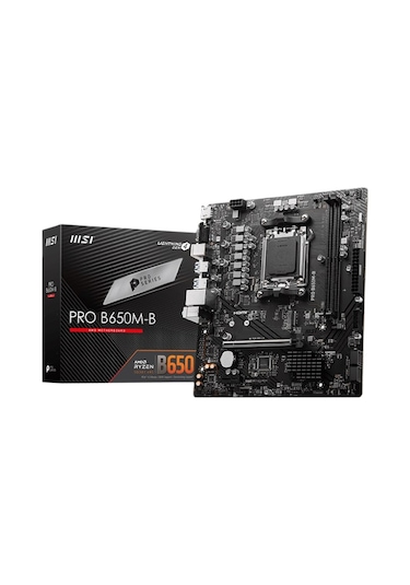 Msı Pro B650M-B AMD B650 6800 MHz (OC) DDR5 Soket AM5 mATX Anakart
