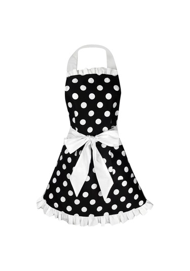 Dinosaurs Ayarlanabilir Önlük Ev Mutfak Yemek Pamuk Önlükleri Bowknot Beyaz Altın