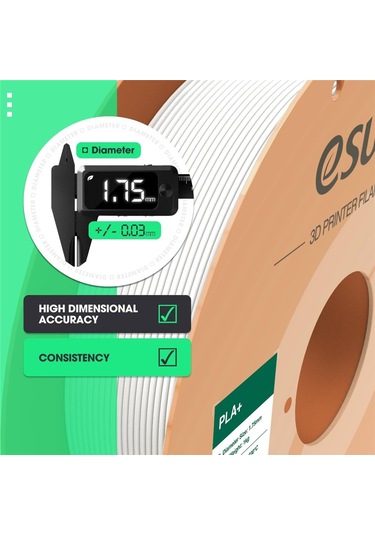 Esun Mavi Pla+ Filament 1.75mm 1 Kg Plus - Urhanshop Yetkili Satış