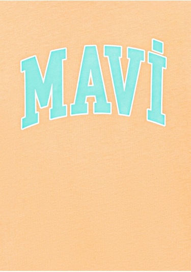 Mavi - Mavi Logo Baskılı Pembe Tişört 7610109-71124 Pembe