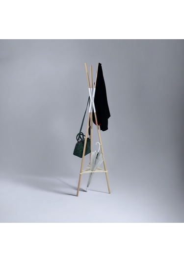 Ahşap Ayaklı Elbise Askısı-ahşap Tasarım Portmanto 160 X 44 Cm Diğer