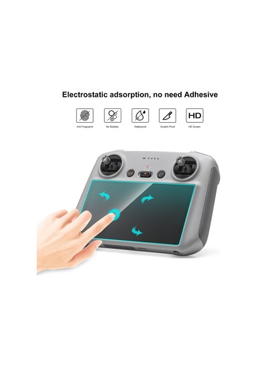 Djı Rc / Rc 2 Puluz Uzaktan Kumanda Ekranı İçin Temperli Cam Filmi Şeffaf