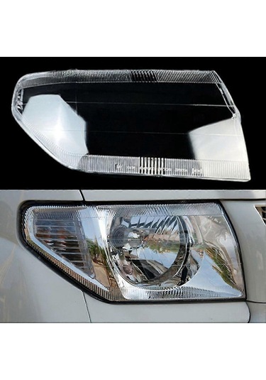 Honmex Mitsubishi Pajero H65w H66w H76w H77w Sağ Ön Far Kapak, Yüksek Şeffaf Pc Malzeme, Uv Koruma, Su Ve Kırılma Koruma, Kolay Kurulum + Yılan Jeli