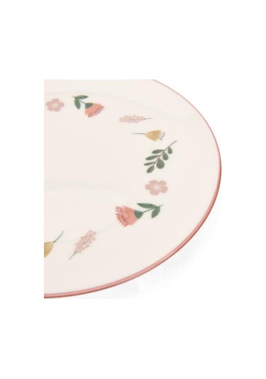 Tulu Porselen Faylinn Pasta Tabağı - Renkli - 19 Cm Renkli