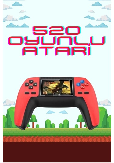 Buğz 520 Retro Oyunlu El Konsolu Atari Oyun Konsolu Taşınabilir 63484704