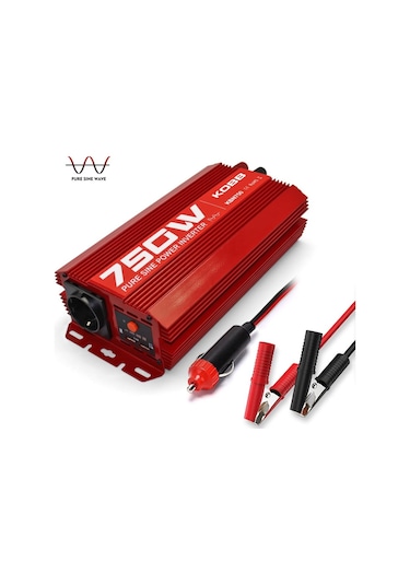 Kobb Kbn750 12V/220V 750Watt Tam Sinüs Dönüştürücü İnvertör (548705253)