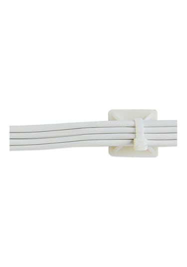 Çetsan Yapışkanlı Kroşe 19X19 Mm-100 Adet Kablo Bağı Kroşesi Yapı